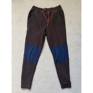 Cotopaxi Outdoor Fleece Joggers Size S Brown Blue Knee Patches
